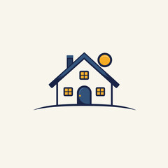 house home roof logo vector icon design