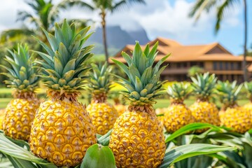 Fototapeta premium pineapple plantation farm