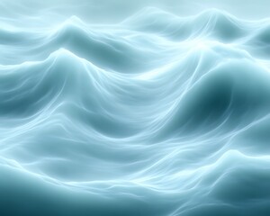 Obraz premium Abstract teal glowing wave background.