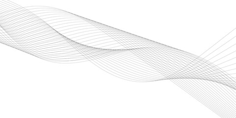 Beautiful abstract wavy wires on a white background. White abstract background with flowing lines wave. vector illustration. 
