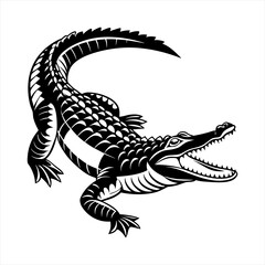Crocodile vector style clip art design