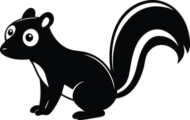 Obraz premium skunk silhouette