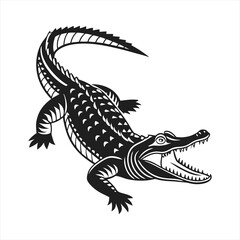 Crocodile vector style clip art design