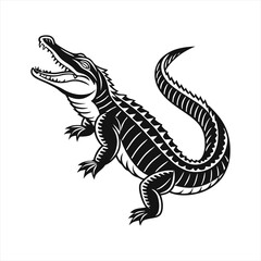 Crocodile vector style clip art design