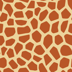 seamless pattern with giraffe skin texture, can be used in fashion design, for wallpaper, upholstery, and decorative interior accents- vector illustration