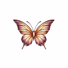 Butterfly logo. Luxury line logotype design. Universal premium butterfly symbol logotype.