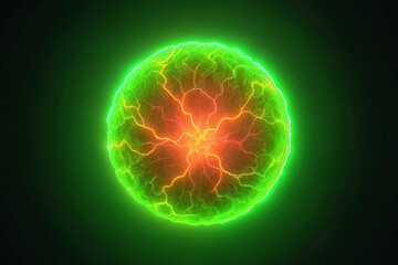 Fototapeta premium Neon Coral Blending into Electric Lime Green with a Vibrant Gradient