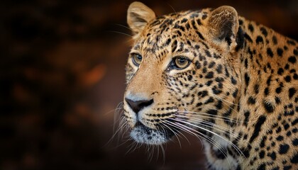 Naklejka premium portrait of a leopard