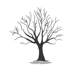 Tree, black,  icon, nature, vector,  illustration


