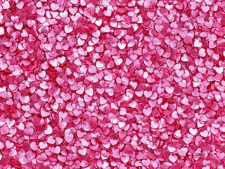 Fototapeta premium sweet pink confetti glitter shiny magic glamour valentine love luxury paper anniversary event festive party romantic wallpaper background