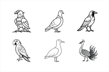 Stunning Wildlife Birds Set for Creative Projects..