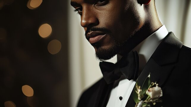 Groom Portrait: Elegance and anticipation before the wedding