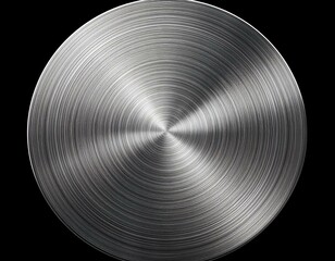 metallic brushed steel circle aluminum texture isolated
