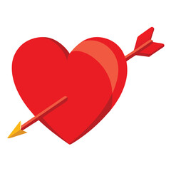 Heart with Wings 3D Vector Art for Valentine's Day - Clipart & Line Art Design 1.eps