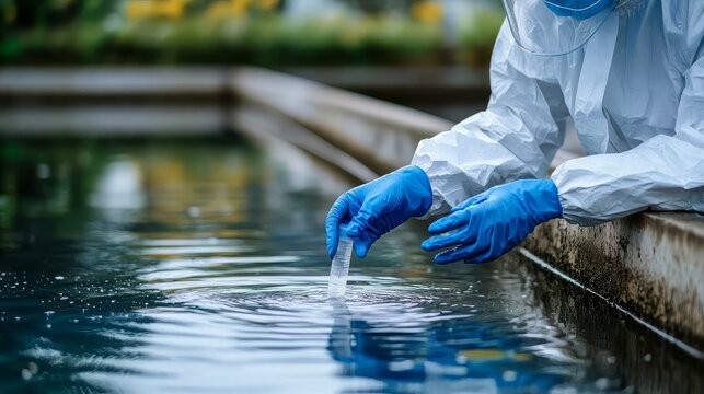 Importance of water quality testing in sewage treatment.