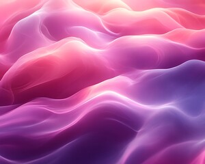 Obraz premium Abstract pink purple glowing waves.