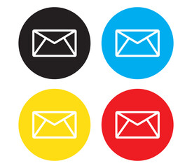 Mail icon. Mail envelop icon