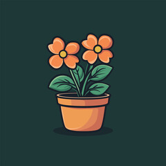 Potted plant outline icon. linear style sign for mobile concept and web design. Plant in pot simple line vector icon. Symbol, logo illustration. Pixel perfect vector graphics