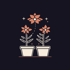 Potted plant outline icon. linear style sign for mobile concept and web design. Plant in pot simple line vector icon. Symbol, logo illustration. Pixel perfect vector graphics