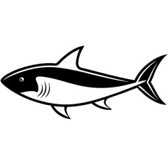 shark silhouette vector illustrator