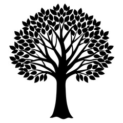 tree silhouette vector illustrator