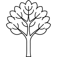tree silhouette vector illustrator