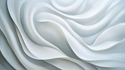 Obraz premium Subtle white chiffon texture with a soft and flowy feel, Elegant abstract white background with subtle flowing texture and glowing design element