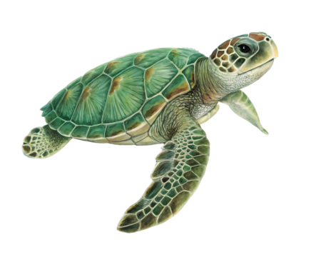 turtle pet animal isolated on white