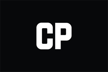 CP Letter Logo, CP logo, C logo, P logo, Monogram logo, CP Monogram logo