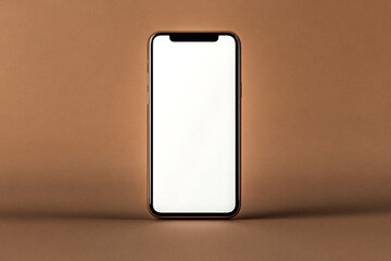 Photo  blank smart phone mockup