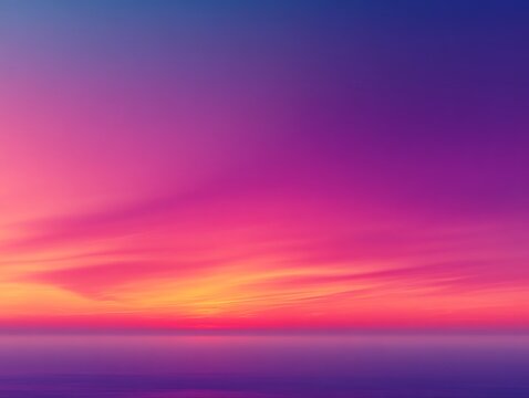 Vibrant sunset over calm ocean. (11)