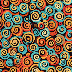 Aztec inspired seamless pattern design mexico tenochtitlan geometric art vibrant environment abstract viewpoint cultural concept