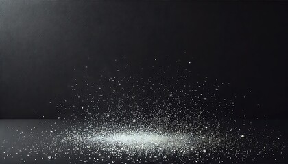 Obraz premium Sparkling Ascent: A breathtaking splash of shimmering granules takes center stage, capturing the essence of purity. A moment suspended in time. 