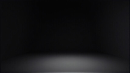 dark room with spotlight