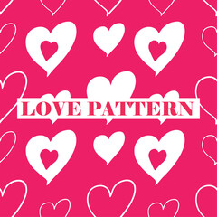 Adorable hand-drawn hearts seamless pattern perfect for Valentine's Day, weddings, anniversaries, Mothers Day, romantic designs, Ideal for wallpapers, invitations, gift wraps, and craft projects.
