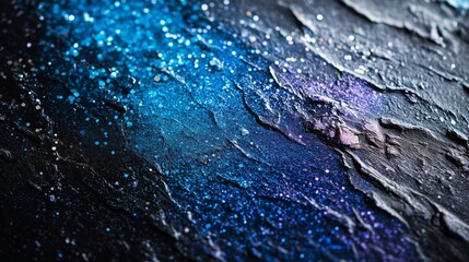 Shimmering Abstract Background with Metallic Blue Highlights - made with Generative AI