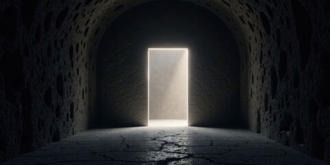 Mysterious Passageway A Glimmer of Hope at the End of a Dark Tunnel