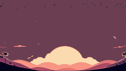 landscape with houses