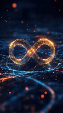 DevOps Concept Software Development, Infinity Symbol	