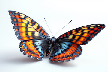 Naklejka premium butterfly on white background