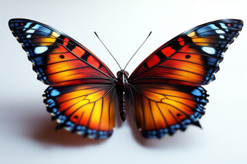 Fototapeta premium butterfly on white background