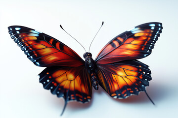 Fototapeta premium butterfly on white background