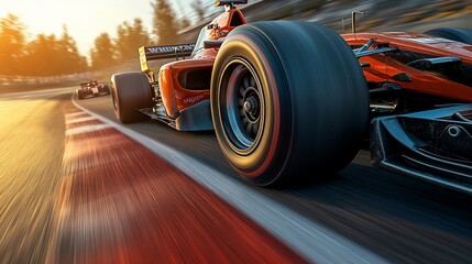 Formula 1 Race Car Speed Blurred Motion