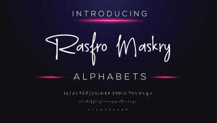 Classic typography serif font. Uppercase, lowercase, ligatures, ampersand, alternate, and number. Vector illustration word. Lettering Minimal Fashion Designs Romance Elegant.