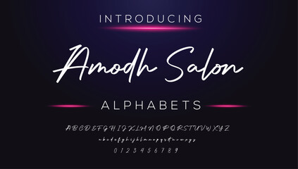 Classic typography serif font. Uppercase, lowercase, ligatures, ampersand, alternate, and number. Vector illustration word. Lettering Minimal Fashion Designs Romance Elegant.