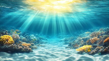 coral reef and fishes