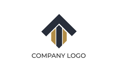 Abstract Logo Design with Futuristic Lines
