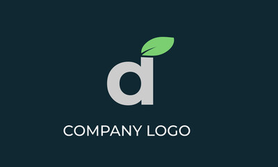 abstract green logo design