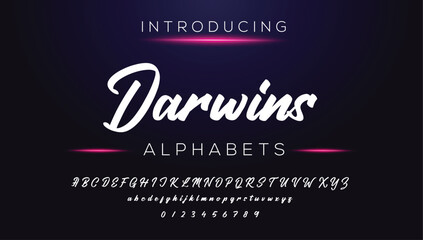 Classic typography serif font. Uppercase, lowercase, ligatures, ampersand, alternate, and number. Vector illustration word. Lettering Minimal Fashion Designs Romance Elegant.