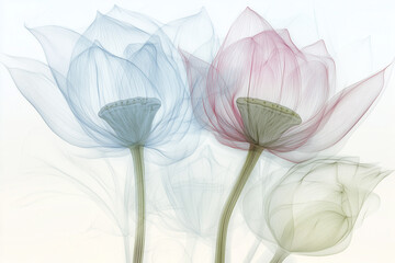 Lotus Flower on White